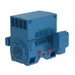 A blue machine with red buttons Description automatically generated